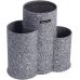 Подставка-колода Ofenbach Grey Marble для кухонных ножей 23х13х22см, тройная круглая