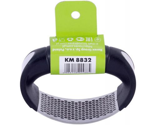 Пресс для чеснока Kamille 10.8х5.2х7см из нержавеющей стали с пластиковой ручкой