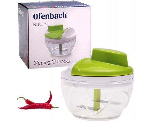 Подрібнювач ручний Ofenbach для продуктів Ø12х11см механічний