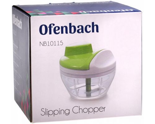 Подрібнювач ручний Ofenbach для продуктів Ø12х11см механічний