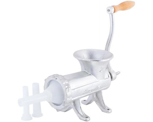 Мясорубка ручная Kamille 2в1 с насадками для наполнения колбас, 31х15х20.5см, чугун Мясорубка ручная Kamille 2в1 с насадками для наполнения колбас, 31х15х20.5см, чугун