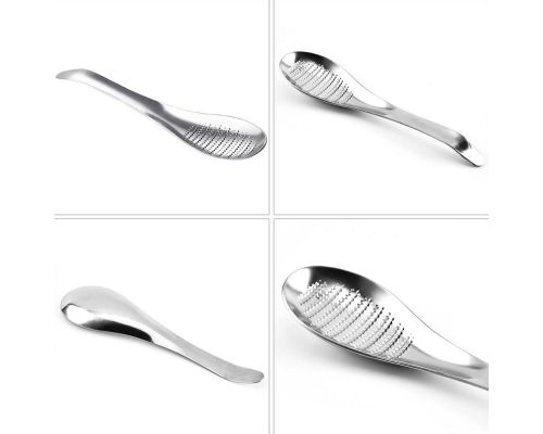 Терка мелкая для чеснока, имбиря и сыра Empire "Spoon" 18.5см, нержавеющая сталь