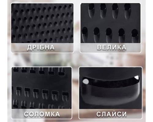 Терка Ofenbach Grater 4-гранна 10.5х8х24см із нержавіючої сталі