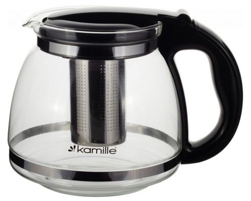 Чайник скляний заварювальний Kamille 2000мл зі знімним ситечком (0780xl) Чайник скляний заварювальний Kamille 2000мл зі знімним ситечком (0780xl)
