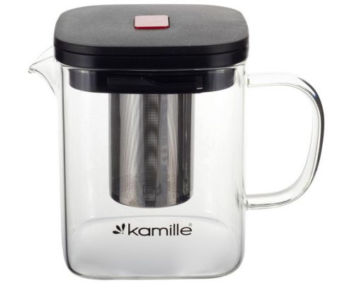 Чайник скляний заварювальний Kamille 600мл зі знімним ситечком (0778s) Чайник скляний заварювальний Kamille 600мл зі знімним ситечком (0778s)