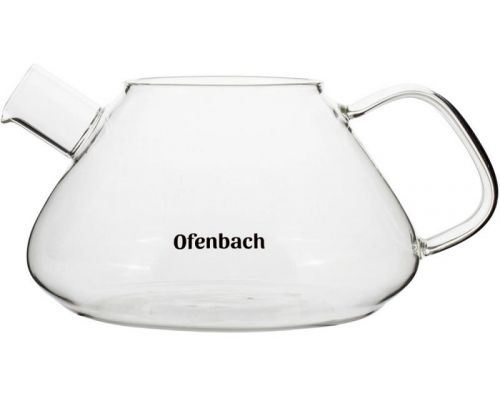 Чайник скляний заварювальний Ofenbach 700мл зі знімним ситечком (0616m) Чайник скляний заварювальний Ofenbach 700мл зі знімним ситечком (0616m)