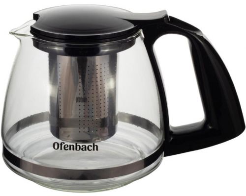 Чайник скляний заварювальний Ofenbach 750мл зі знімним ситечком (0614s) Чайник скляний заварювальний Ofenbach 750мл зі знімним ситечком (0614s)