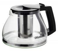 Чайник скляний заварювальний Ofenbach 900мл зі знімним ситечком (0613s)
