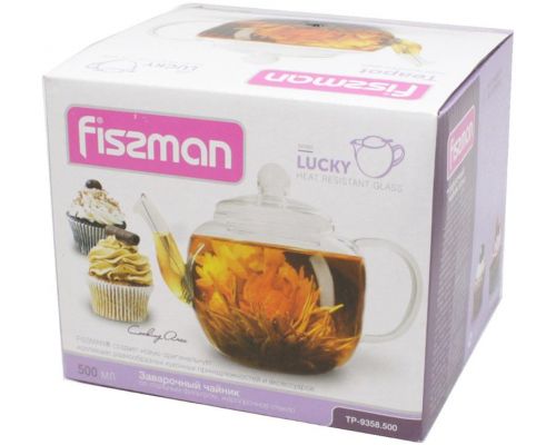 Чайник заварювальний Fissman Lucky-9359 800мл зі знімним фільтром Чайник заварювальний Fissman Lucky-9359 800мл зі знімним фільтром