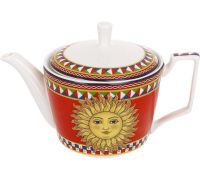 Чайник заварочный Sicilia "Sole" (Солнце) 650мл, фарфоровый