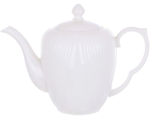 Чайник заварочный White Grace 1000мл, белый фарфор