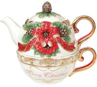 Чайний набір «Merry Christmas» чашка 300мл і чайник 400мл