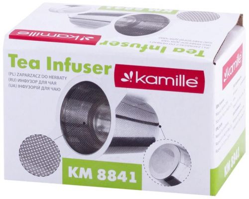 Ситечко Kamille для заваривания чая 10х6.5см из нержавеющей стали