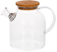 Чайник заварювальний Lorenza 1.5л з бамбуковою кришкою