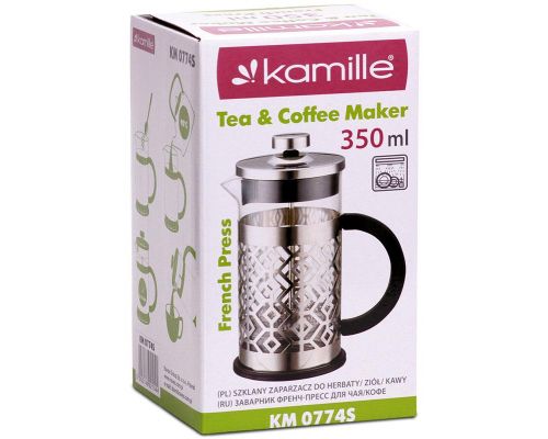 Френч-прес Kamille Frances 350мл з пластиковою ручкою Френч-прес Kamille Frances 350мл з пластиковою ручкою