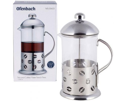 Френч-прес Ofenbach Coffee Beans 1000мл Френч-прес Ofenbach Coffee Beans 1000мл