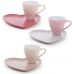 Чайная подарочная пара Shabby Chic "Сердце" чашка 250мл с блюдцем