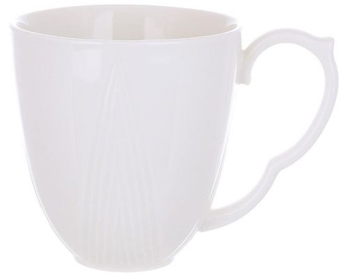 Чашка фарфоровая White Grace 350мл, белый фарфор