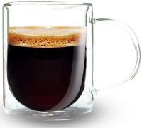 Кружка Big Classic 500мл с двойными стенками, стеклянная термокружка