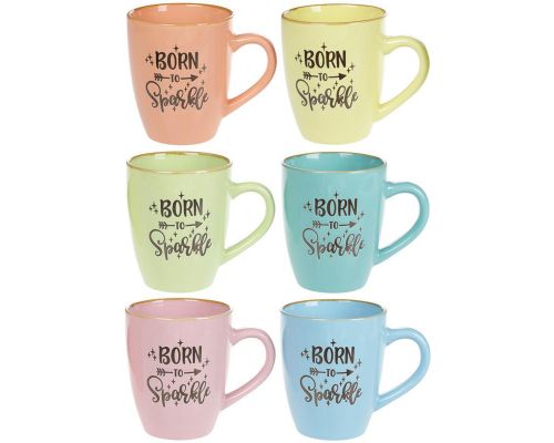 Кружка "Born to Sparkle" (Рожденный Искриться) 360мл, керамика Кружка "Born to Sparkle" (Рожденный Искриться) 360мл, керамика
