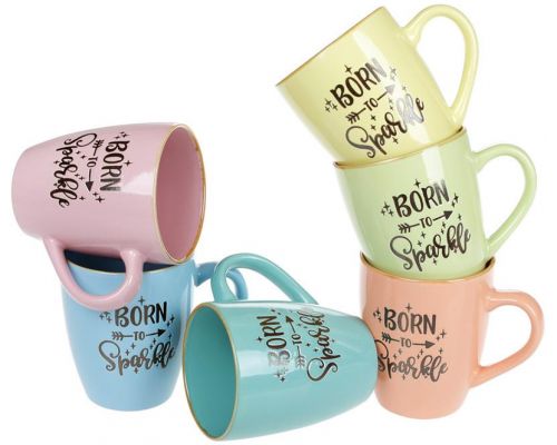 Кружка "Born to Sparkle" (Рожденный Искриться) 360мл, керамика Кружка "Born to Sparkle" (Рожденный Искриться) 360мл, керамика