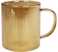 Кружка чайная Amber Line 350мл, стекло цвета амбер