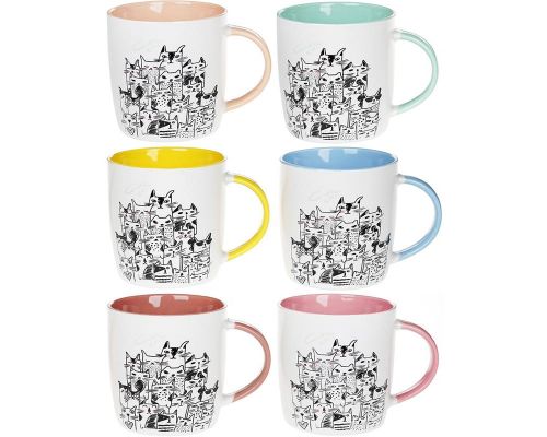 Кружка Cutie Cats 390мл фарфоровая Кружка Cutie Cats 390мл фарфоровая