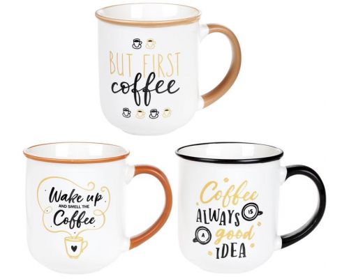 Кружка фарфоровая "Coffe is a good idea" 380мл Кружка фарфоровая "Coffe is a good idea" 380мл