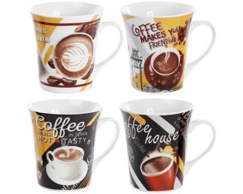 Кружка фарфоровая "Coffee makes you friendly" 375мл Кружка фарфоровая "Coffee makes you friendly" 375мл