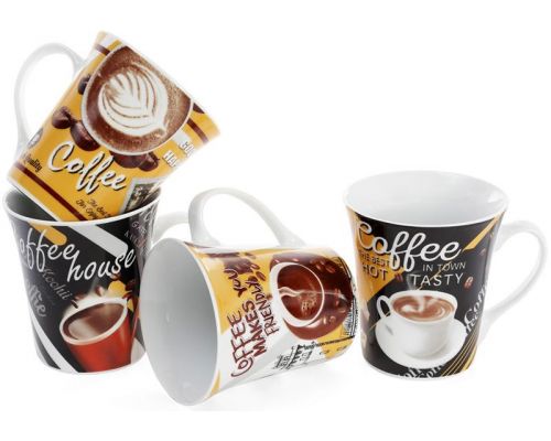 Кружка фарфоровая "Coffee makes you friendly" 375мл Кружка фарфоровая "Coffee makes you friendly" 375мл