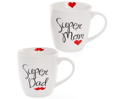 Кружка порцелянова "Моя супер сім'я" 520мл ( "Super Dad"&"Super Mom") Кружка порцелянова "Моя супер сім'я" 520мл ( "Super Dad"&"Super Mom")