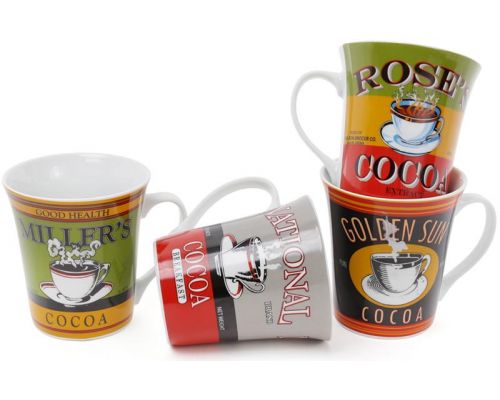 Кружка фарфоровая "Retro Cocoa" 375мл Кружка фарфоровая "Retro Cocoa" 375мл