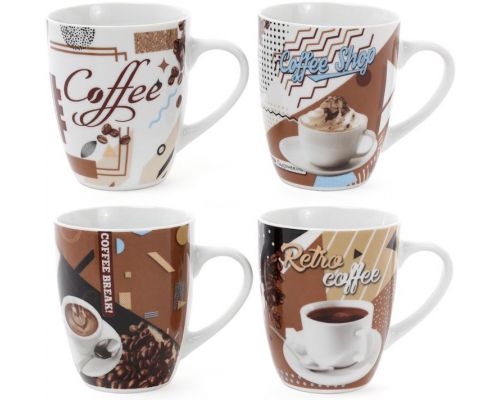 Кружка фарфоровая "Retro Coffee" 375мл Кружка фарфоровая "Retro Coffee" 375мл