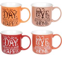 Кружка "Home and Love" 400мл фарфоровая