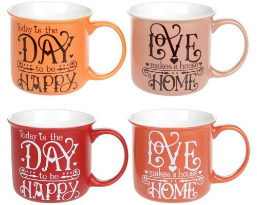 Кружка "Home and Love" 400мл фарфоровая Кружка "Home and Love" 400мл фарфоровая
