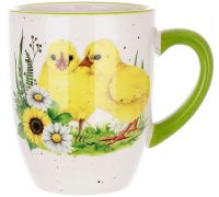 Кружка керамическая "Happy Easter" Цыплята Весны 340мл