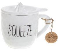 Кружка керамическая SQUEEZE 500мл с соковыжималкой