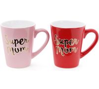 Кружка керамическая "Super Mom" 340мл