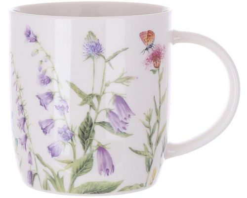 Набор 6 фарфоровых кружек (чашек) Floral 320мл