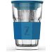 Стакан-заварник ZestGlass Original 415мл с металлическим ситечком и силиконовой защитой (синий)