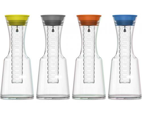 Графин ZestGlass 1100мл для лимонада, вина и освежающих фруктово-ягодных напитков (оранжевая крышка) Графин ZestGlass 1100мл для лимонада, вина и освежающих фруктово-ягодных напитков (оранжевая крышка)