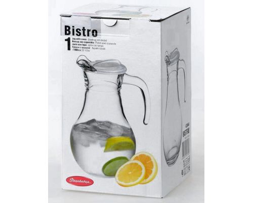 Кувшин Bistro Jugs 1000мл с пластиковой крышкой Кувшин Bistro Jugs 1000мл с пластиковой крышкой