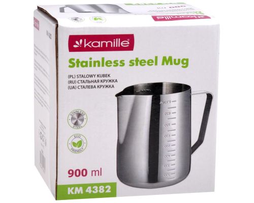 Молочник Kamille (питчер) 900мл из нержавеющей стали