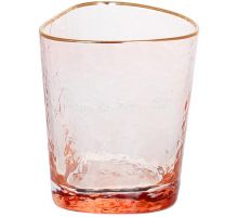 Набор 4 стакана Diva Pink 350мл, розовый с золотым кантом