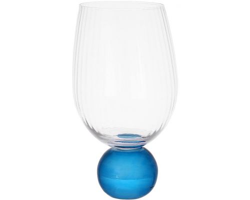 Набор 6 стеклянных стаканов "Bauble Glass" 450мл на синей ножке
