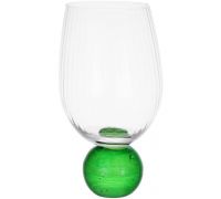 Набор 6 стеклянных стаканов "Bauble Glass" 450мл на зеленой ножке