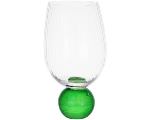 Набор 6 стеклянных стаканов "Bauble Glass" 450мл на зеленой ножке