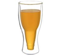 Стакан «Beer Bottle» 350мл с двойными стенками, стеклянная термокружка