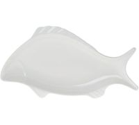 Блюдо фарфоровое "White Fish" 36см, белое