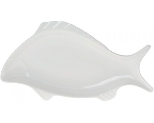 Блюдо фарфоровое "White Fish" 36см, белое Блюдо фарфоровое "White Fish" 36см, белое